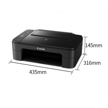 佳能(Canon) TS3180打印机一体机 彩色喷墨多功能一体机复印扫描无线wifi家用照片A4 套餐二(内胆黑彩墨盒-可加黑彩墨水)